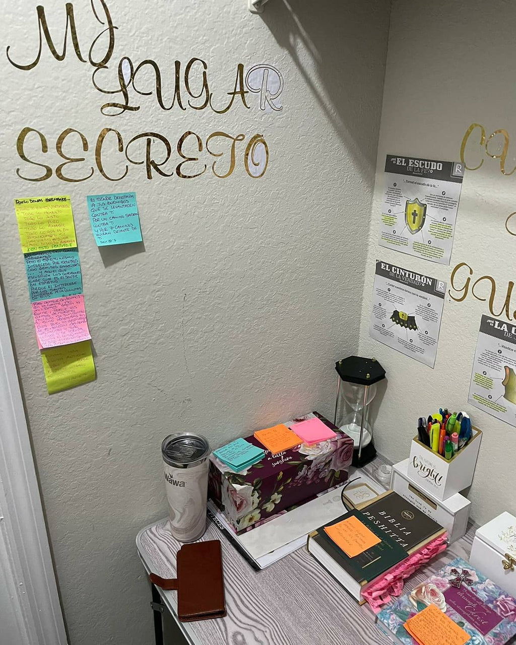 Crear tu propio "cuarto de guerra" de oración.