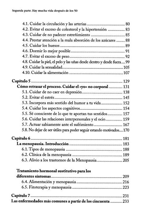 Segunda parte - Vida a los 50 y despues de los 50