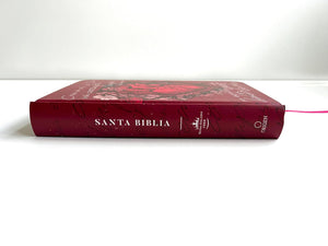 Biblia Reina Valera 1960 letra grande, tapa dura, tamaño manual corazón (rosada) / Spanish Bible RVR 1960. Handy Size, Large Print, Hardcover, Pink