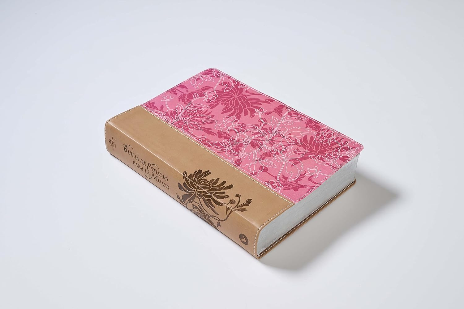 RVR60, Biblia de Estudio para la Mujer, Leathersoft, Rosado floral