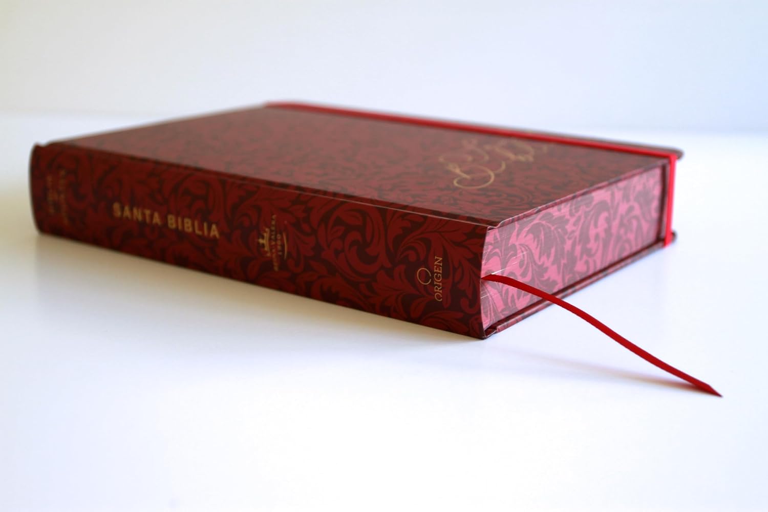 Biblia de Apuntes RVR 1960 Tapa dura, Vino tinto (Edición cantos pintados)
