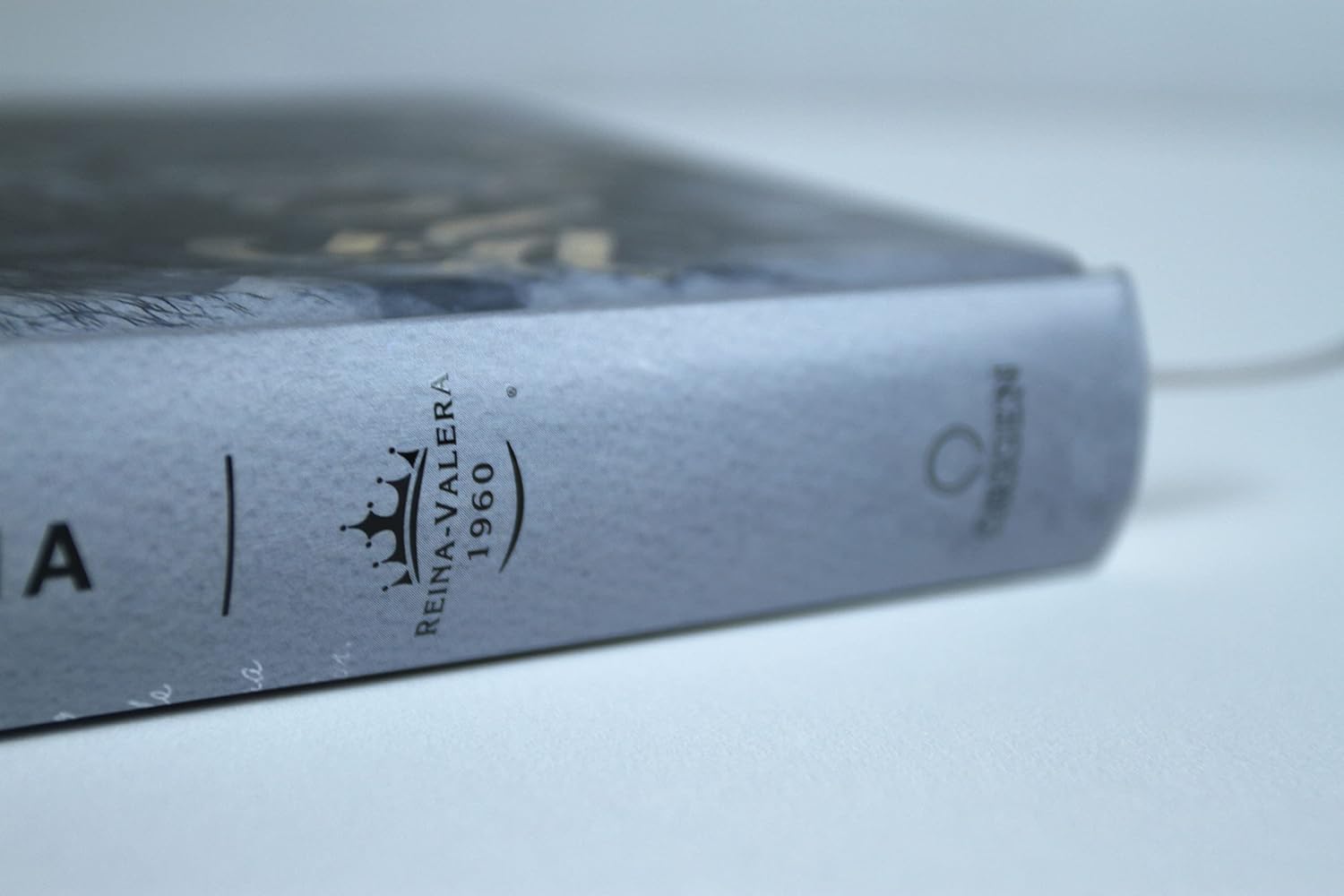 Biblia RVR60 letra grande tamaño manual, tapa dura León Rey de Reyes