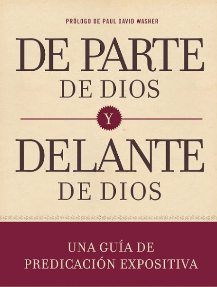 De parte de Dios y delante de Dios
