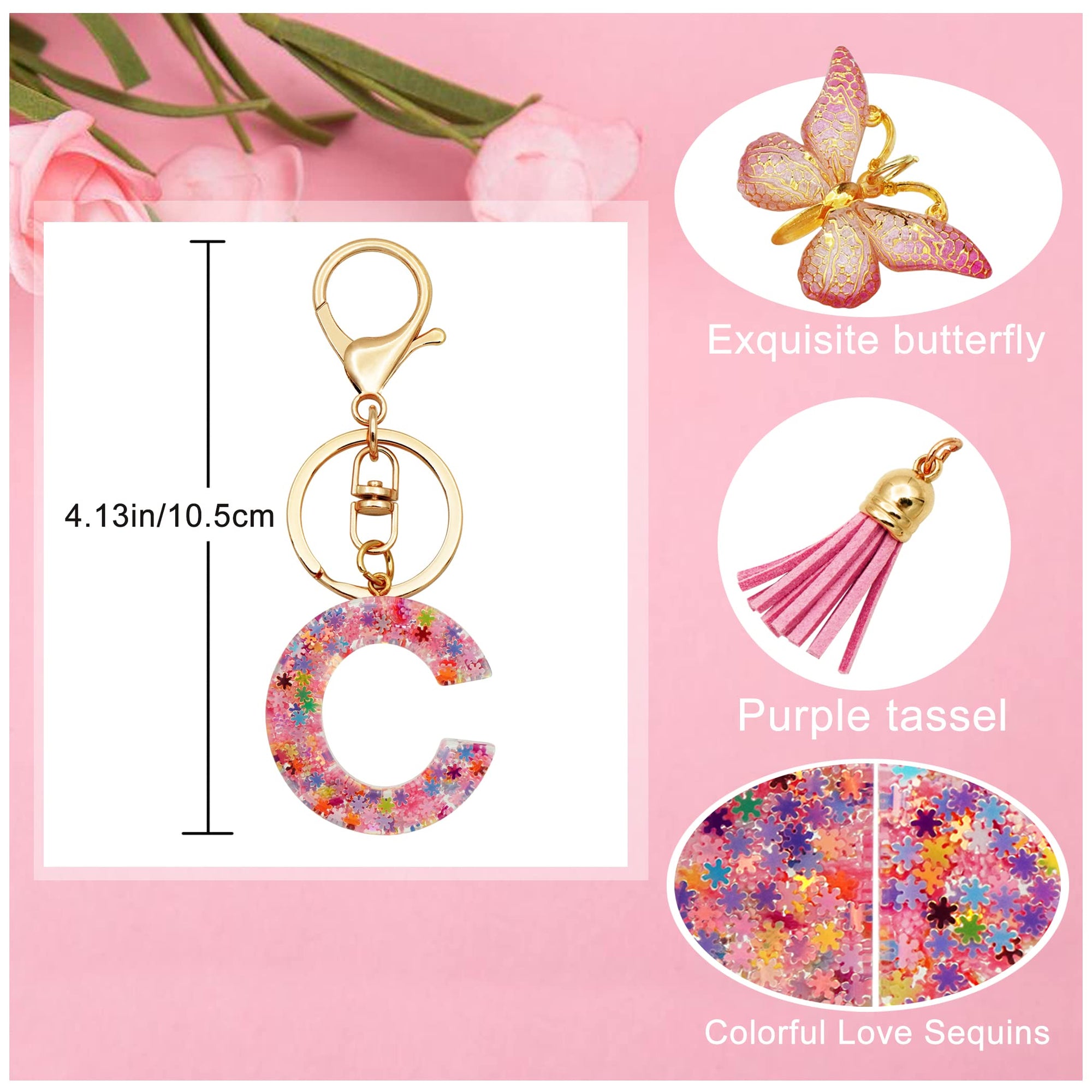 Hermoso Llavero con letra inicial