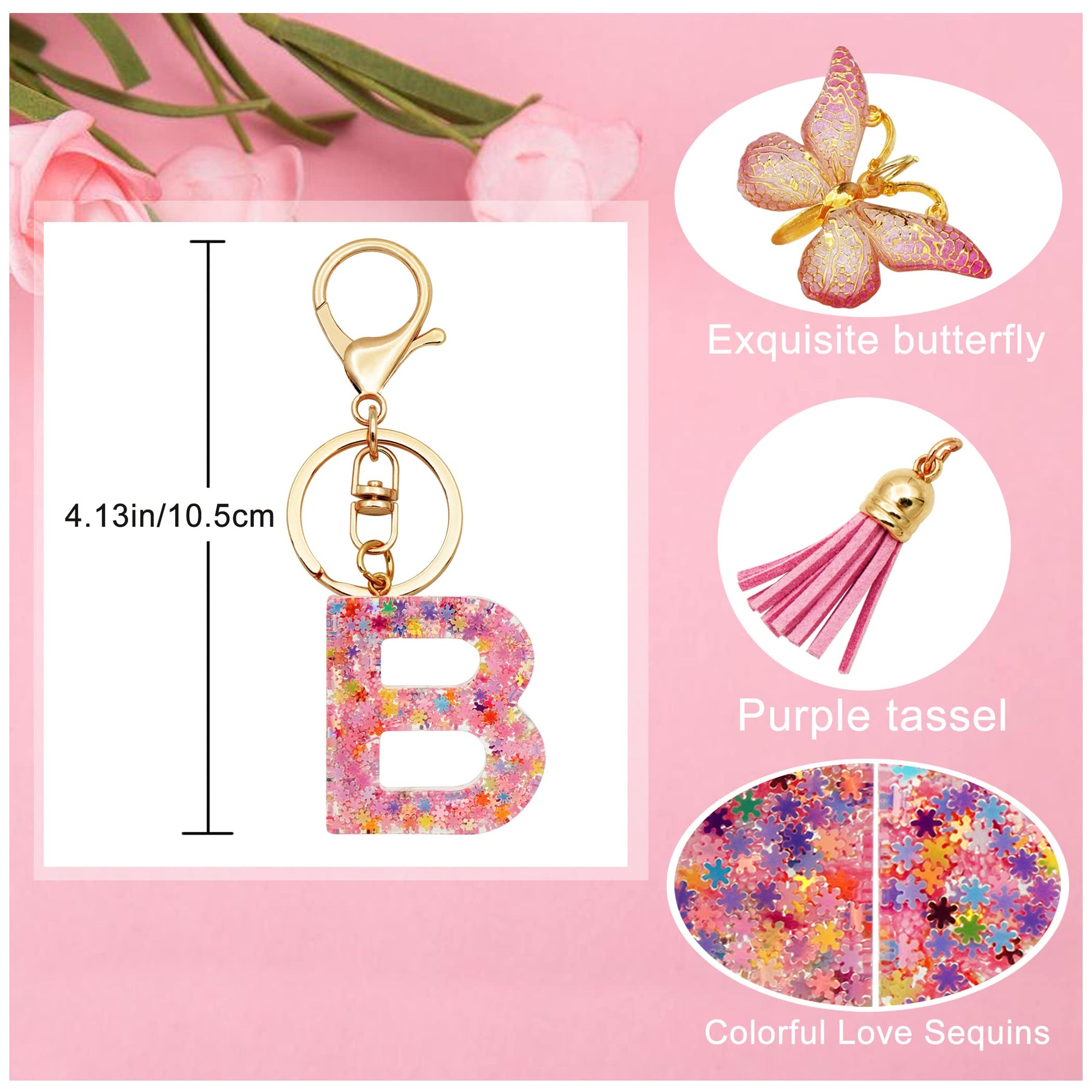 Hermoso Llavero con letra inicial