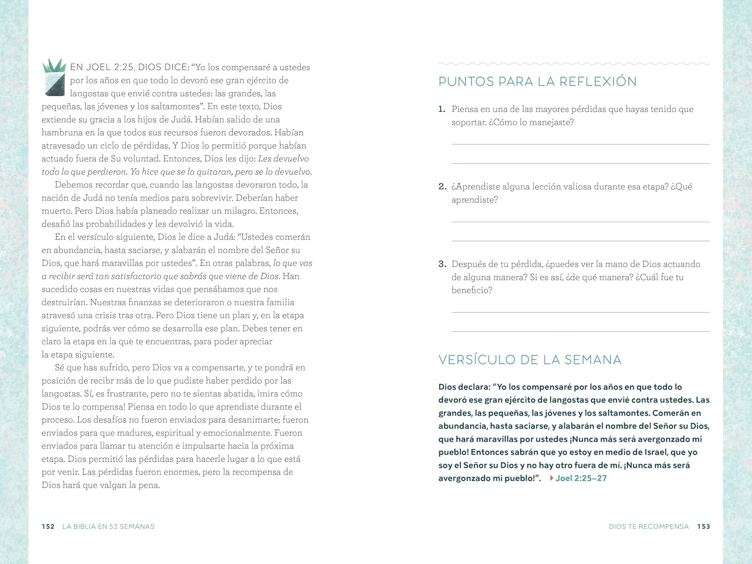 La Biblia en 52 semanas: Un estudio bíblico anual para la mujer