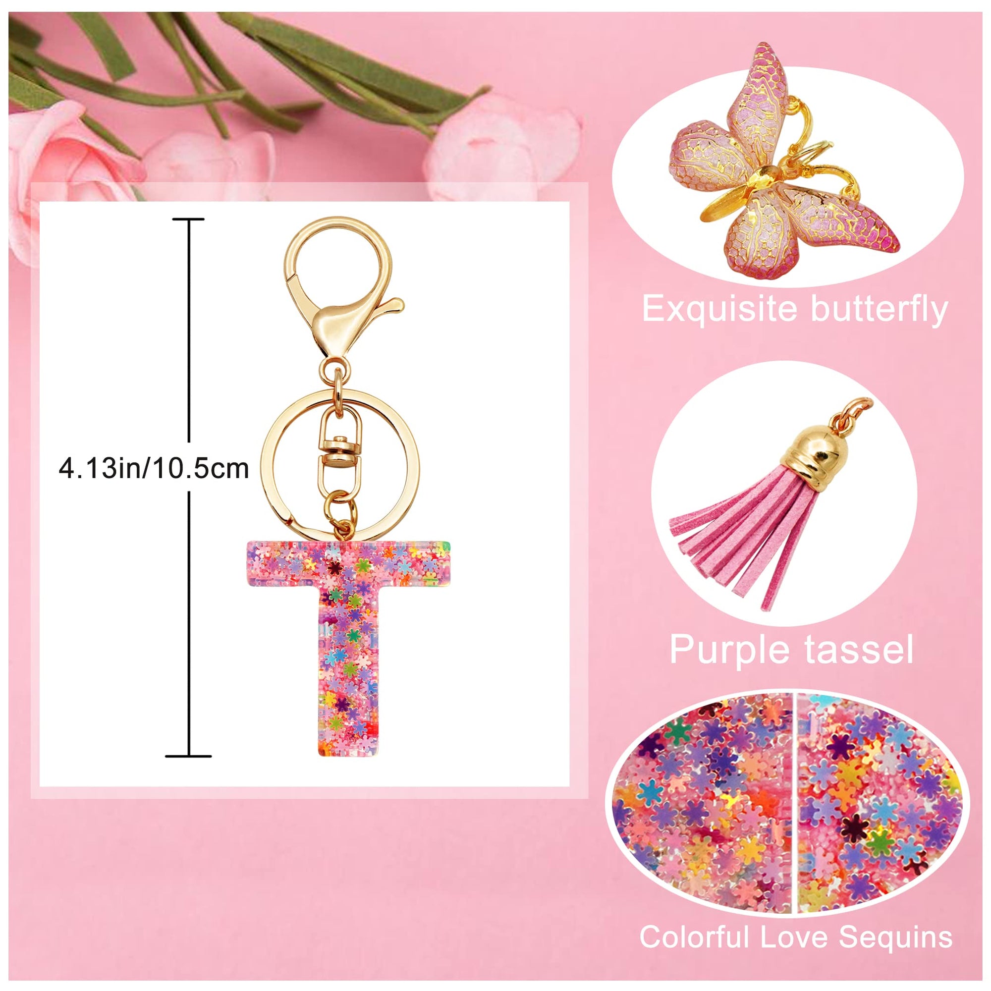 Hermoso Llavero con letra inicial