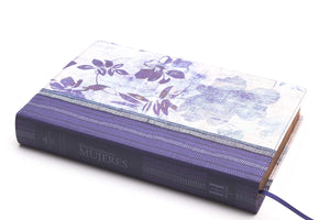 Biblia RVR 1960 de Estudio Mujeres Azul Floriado