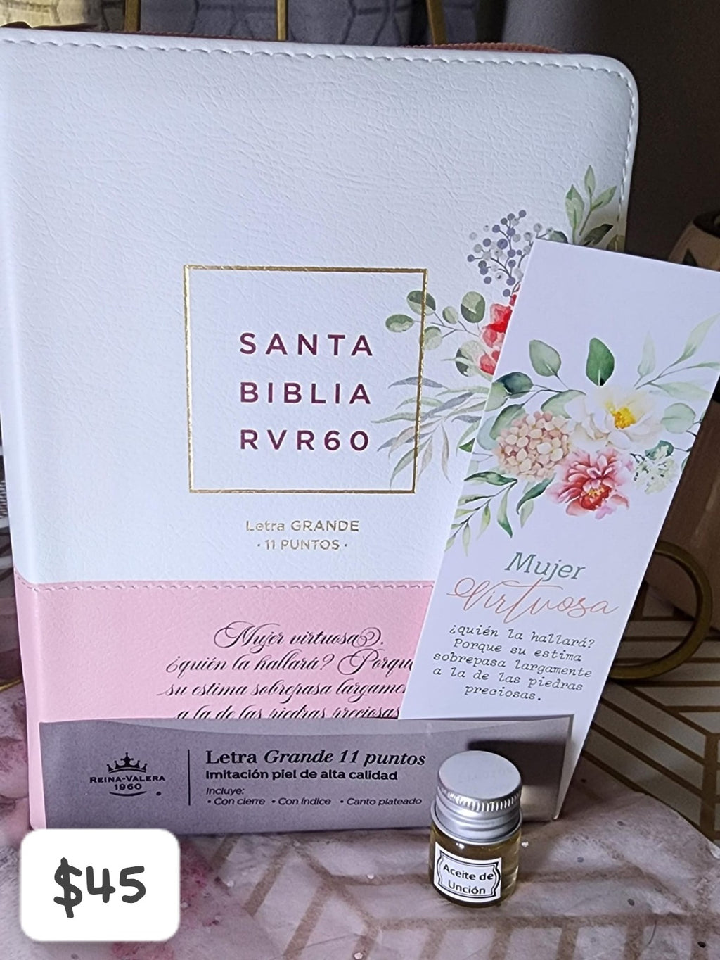 Biblia Mujer Virtuosa con Cierre Compacta