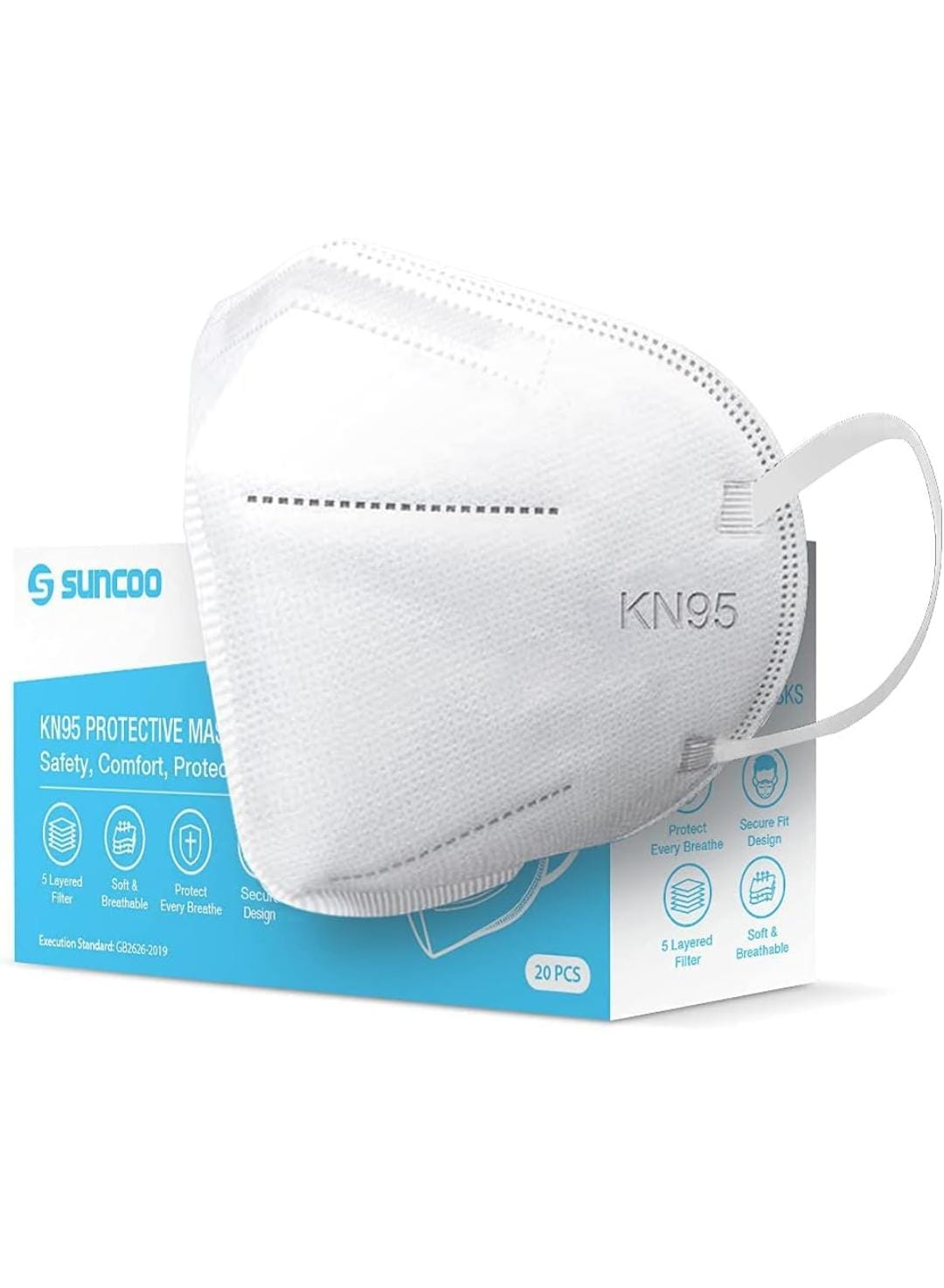 Mascarilla protectora KN95 20 cajas - 400 unidades