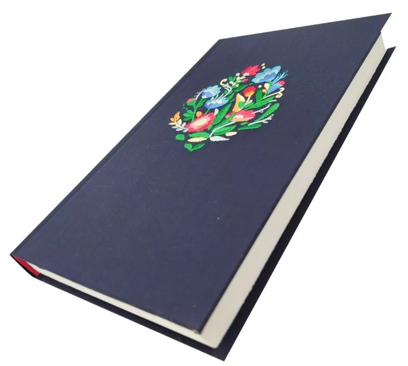 Biblia Reina Valera 1960 compacta Azul Bordado Sobre Tela