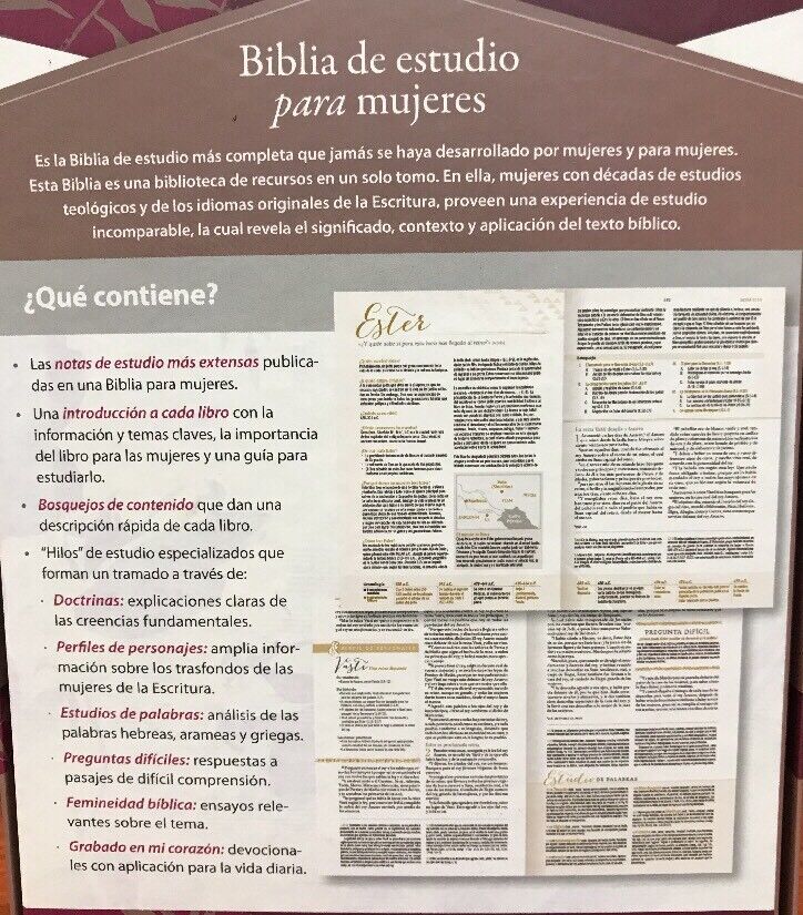 Biblia RVR 1960 de Estudio para Mujer