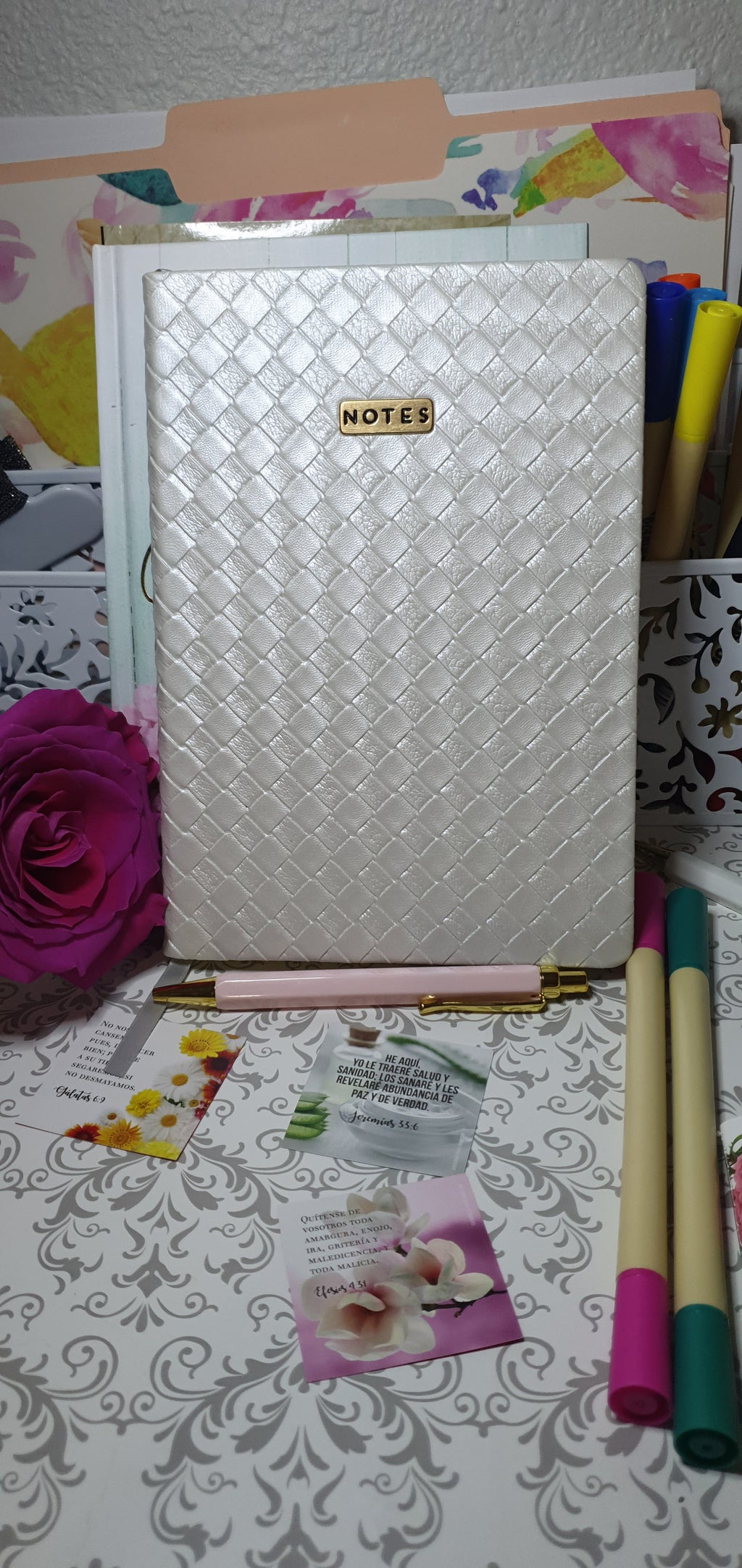 Libretas de apuntes, diario para oracion, estudio biblico, devocionales