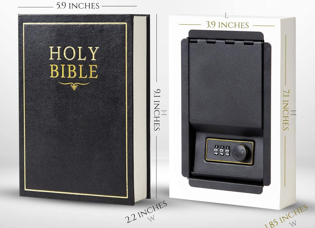 Caja fuerte portátil - caja secreta tipo biblia