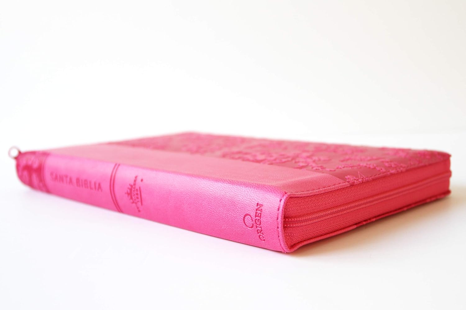 Biblia Reina Valera 1960 letra grande. Símil piel fucsia, cremallera, índice, ma nual / Spanish Bible RVR 1960. Handy Size, Large Print, Leathersoft