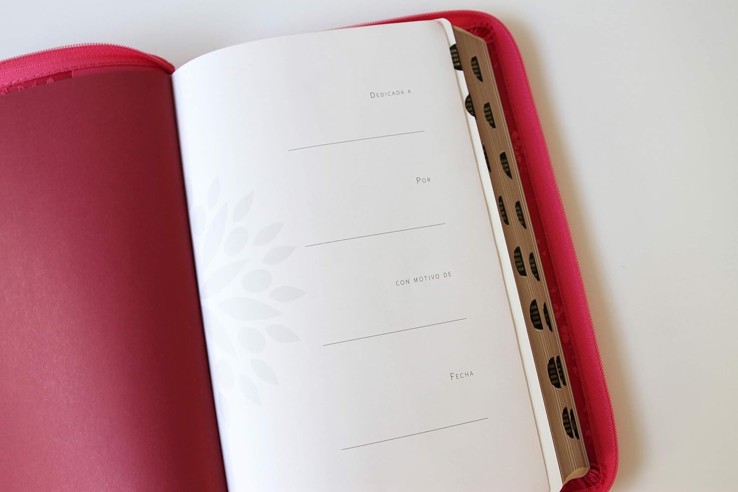 Biblia Reina Valera 1960 letra grande. Símil piel fucsia, cremallera, índice, ma nual / Spanish Bible RVR 1960. Handy Size, Large Print, Leathersoft