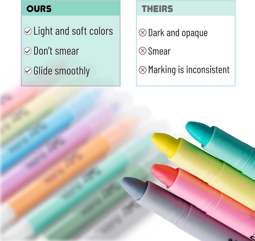 Mr. Pen No Bleed Gel Highlighter, Bible Highlighters, Assorted Colors, Pack of 8