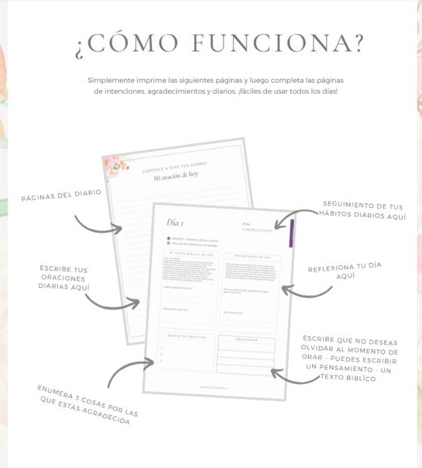 Material de Estudio Aprendamos a orar juntas - Diario de Oración