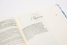Cargar imagen en el visor de la galería, RVR 1960 Biblia de Apuntes Ed. Ilustrada, Tela Rosada y Azul
