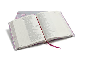 Biblia Reina Valera 1960 de apuntes gris y floreado , tela impresa | RVR 1960 NoteTaking Bible, Grey and Pink, Cloth over Board (Spanish Edition)
