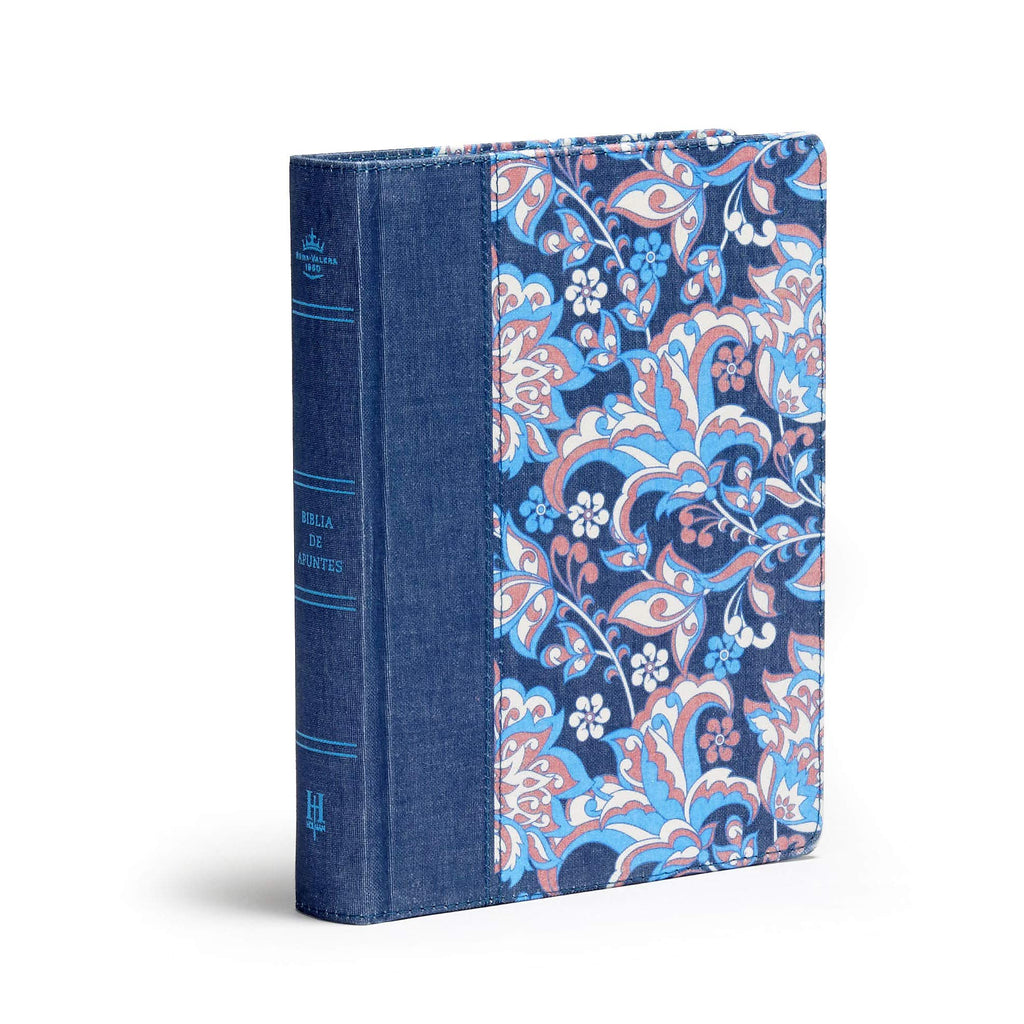 RVR 1960 Biblia de Apuntes Ed. Ilustrada, Tela Rosada y Azul