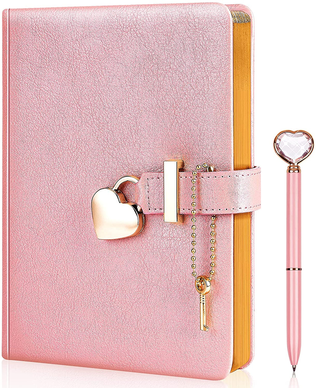 Diario con cerradura de corazón