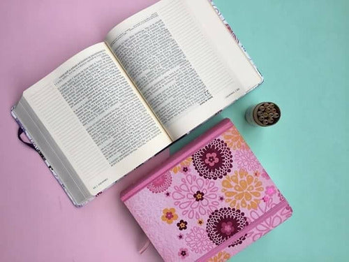 Santa Biblia, edición diario personal - Rosa