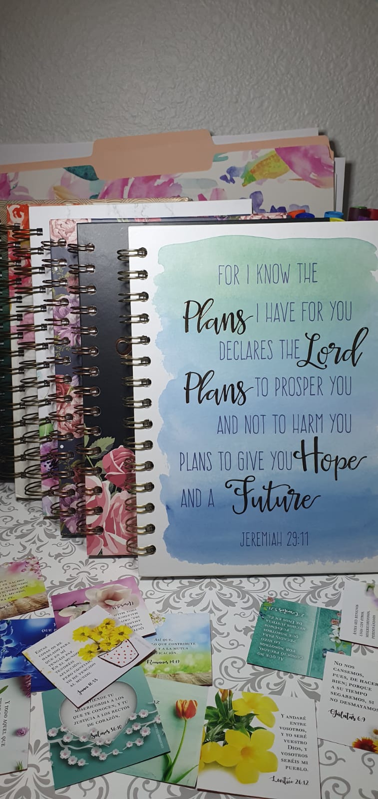 Libretas de apuntes, diario para oracion, estudio biblico, devocionales