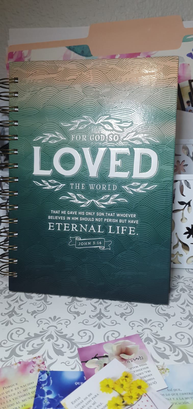 Libretas de apuntes, diario para oracion, estudio biblico, devocionales