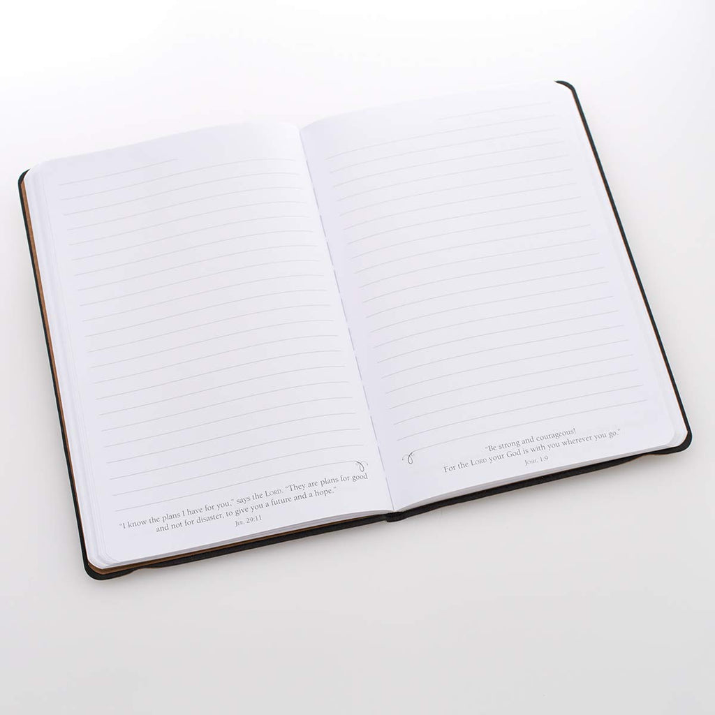 Tan Faux Leather Journal | Be Still and Know - Psalm 46:10